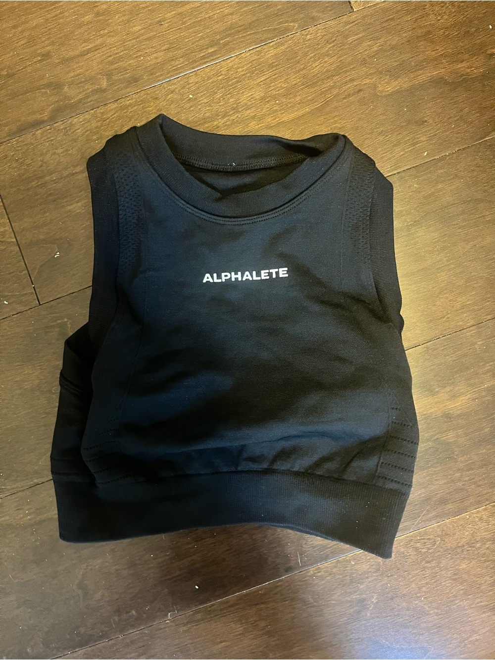 Alphalete Black Athletic Tank Top with Logo